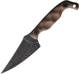 Stroup Knives Mini Mod 2 Flat Dark Earth G10 1095HC Fixed Blade Knife w/ Sheath MINI2FDEG10