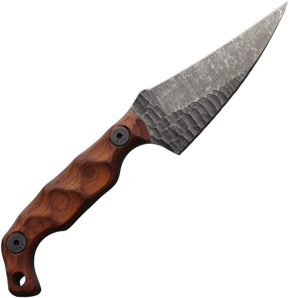 Stroup Knives Mini Mod 2 Rosewood 1095HC Drop Point Fixed Blade Knife MINI2W
