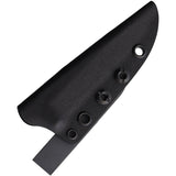 Stroup Knives MK 2 Slim Black 1095HC Fixed Blade Knife w/ Sheath MK2SBBLKCER