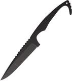 Stroup Knives MK 2 Slim Black 1095HC Fixed Blade Knife w/ Sheath MK2SBBLKCER