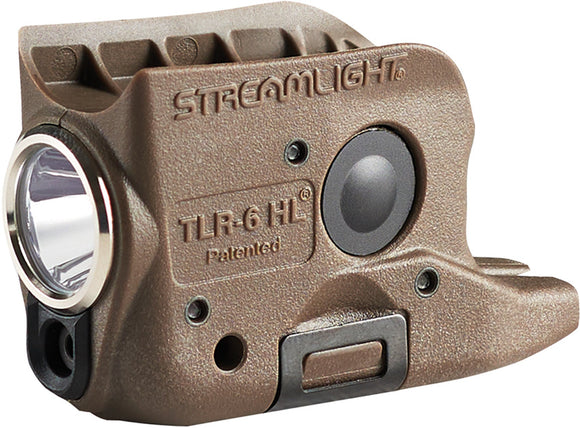 Streamlight TLR-6HL Light/Laser Glock Coyote Tan Flashlight 69351