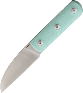 Straight Line EDC Ally Teal G10 Bohler M390 Fixed Blade Knife w/ Sheath 8ALTG