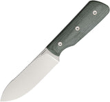 Straight Line EDC Bigger Digger Green Micarta 14C28N Fixed Blade Knife 8BDGGC