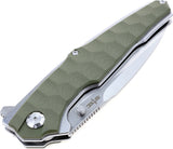 S-TEC Linerlock OD Green Folding 8Cr14MoV Stainless Pocket Knife T026