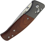 S-TEC Axis Lock Brown Wood Folding 3Cr13 Stainless Pocket Knife T042