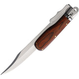 S-TEC Folding Hunting Brown Wood Folding Stainless Pocket Knife 2210592