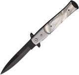 S-TEC Stiletto Style Linerlock Acrylic Folding Stainless Pocket Knife 27107SL4
