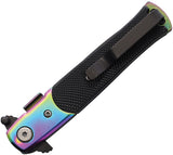 S-TEC Stiletto Style Linerlock Black Folding Stainless Pocket Knife 27108RB