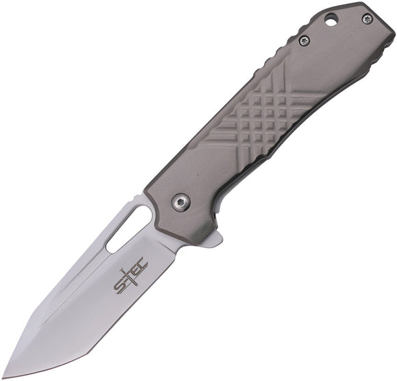 S-TEC Linerlock A/O Gray Folding Stainless Steel Pocket Knife 271284