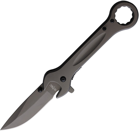 S-TEC Wrench Linerlock A/O Stainless Drop Point Folding Pocket Knife T271287