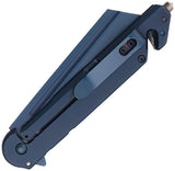 S-TEC Framelock A/O Blue Folding Stainless Steel Pocket Knife 271288BL