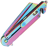 S-TEC Framelock A/O Spectrum Folding Stainless Pocket Knife 271288COL