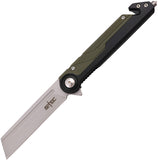 S-TEC Framelock A/O Green Folding Stainless Steel Pocket Knife 271288GN