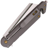 S-TEC Framelock A/O Gray Folding Stainless Steel Pocket Knife 271288SL