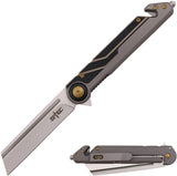 S-TEC Framelock A/O Gray Folding Stainless Steel Pocket Knife 271288SL