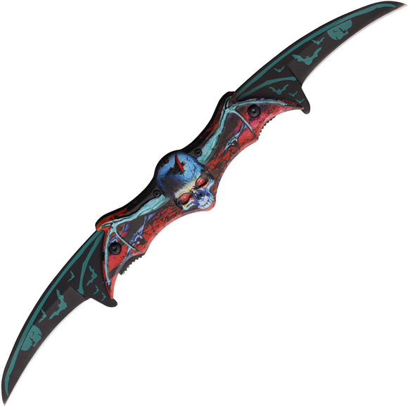 S-TEC Double Blade Linerlock A/O Aluminum Folding Pocket Knife 27309BL