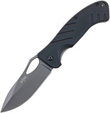 S-TEC Linerlock A/O Black G10 Folding Stainless Steel Pocket Knife S018