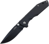 S-TEC Linerlock A/O Black G10 Folding Stainless Steel Pocket Knife S019