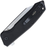 S-TEC Linerlock Black G10 Folding 8Cr14MoV Stainless Pocket Knife TS025BK