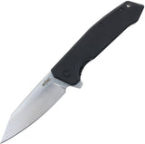 S-TEC Linerlock Black G10 Folding 8Cr14MoV Stainless Pocket Knife TS025BK