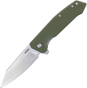 S-TEC Linerlock Green G10 Folding 8Cr14MoV Stainless Pocket Knife TS025