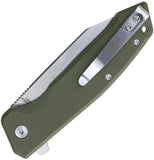 S-TEC Linerlock Green G10 Folding 8Cr14MoV Stainless Pocket Knife TS025