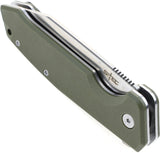 S-TEC Linerlock Green G10 Folding 8Cr14MoV Stainless Pocket Knife TS025