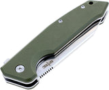 S-TEC Linerlock Green G10 Folding 8Cr14MoV Stainless Pocket Knife TS025