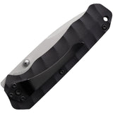 S-TEC Linerlock Black G10 Folding Stainless Steel Pocket Knife S027