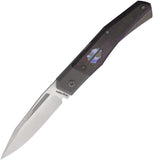 Suprlativ Cruzador Slip Joint Titanium & Purple Carbon Fiber Folding CPM-M4 Pocket Knife 014