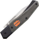 Suprlativ Cruzador Slip Joint Titanium & Black Micarta Folding CPM-M4 Pocket Knife 016