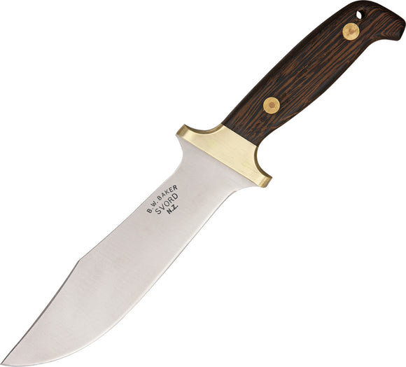 Svord Deluxe Hunter Brown Wood Stainless Steel Fixed Blade Knife 280HW