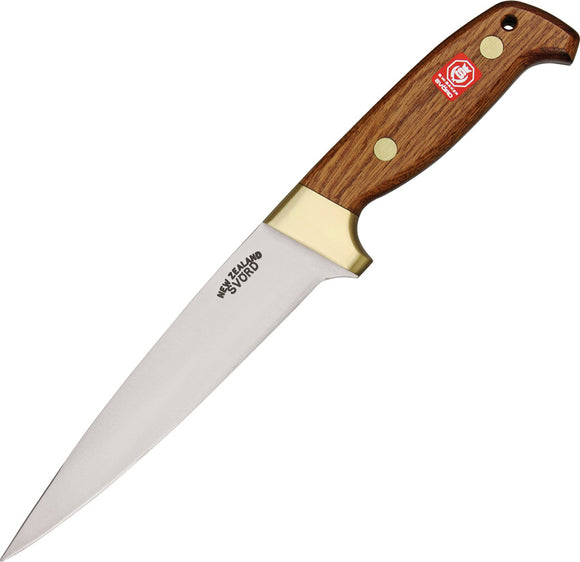 Svord Deluxe Pig Sticker Brown Mahogany Stainless Steel Fixed Blade Knife PSB