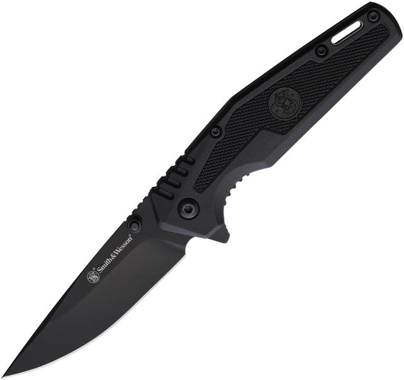 Smith & Wesson SWAT Linerlock A/O Black Folding Stainless Pocket Knife 1205909