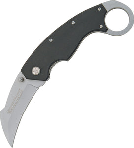 Smith & Wesson Karambit Black G10 Folding Stainless Pocket Knife CK33