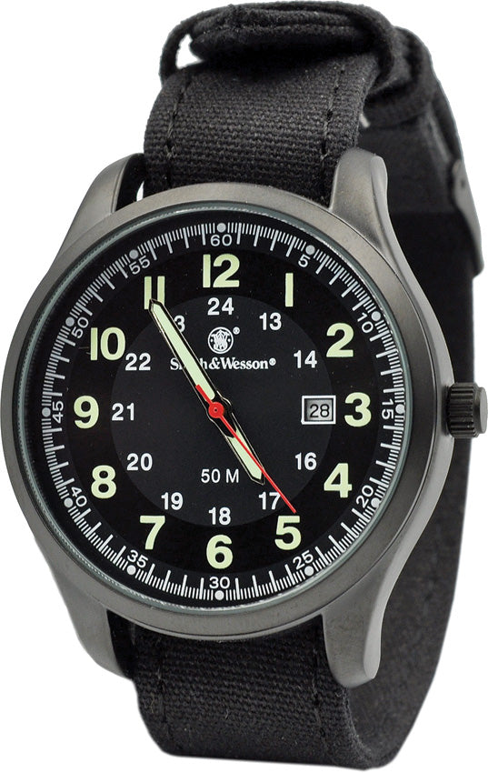 Smith & Wesson Cadet Black GFN Strap Water Resistant Wrist Watch W369GR