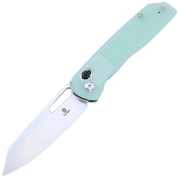 Tenable Knives Shard Crossbar Lock Jade G10 Folding 14C28N Pocket Knife 1006V6