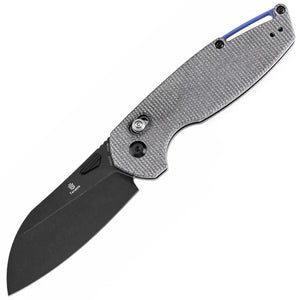 Tenable Knives Model 6 Crossbar Lock Black Micarta Folding 14C28N Pocket Knife 1022V5