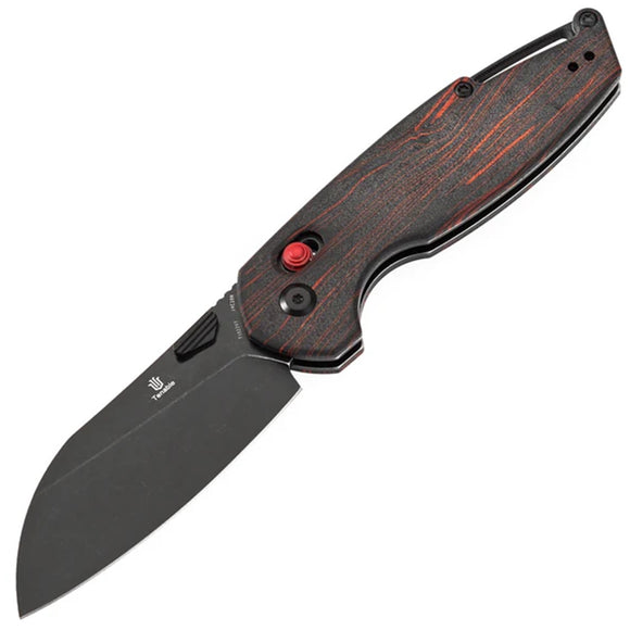 Tenable Knives Model 6 Crossbar Lock Red & Black G10 G-Mascus Folding 14C28N Pocket Knife 1022V7