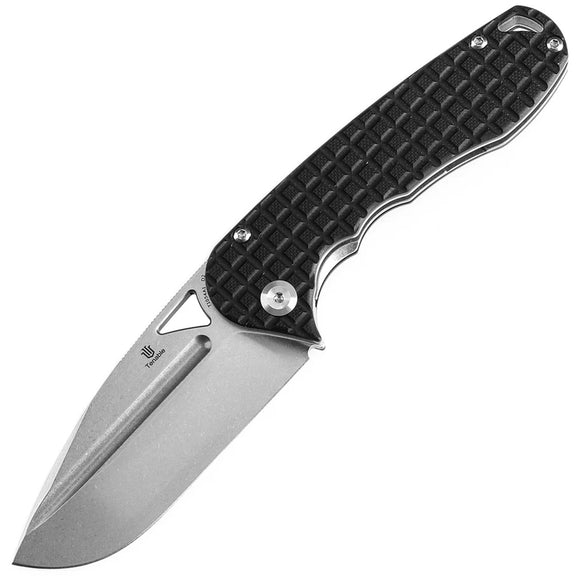 Tenable Knives Bömbur Linerlock Black Frag G10 Folding D2 Steel Pocket Knife 1054A1