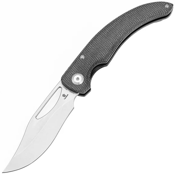 Tenable Knives Gideon Linerlock Black Micarta Folding Nitro-V Pocket Knife 1119A1