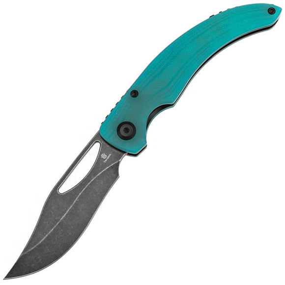 Tenable Knives Gideon Linerlock Light Blue G10 Folding Nitro-V Pocket Knife 1119A5
