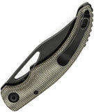 Tenable Knives Gideon Linerlock Green Micarta Folding Nitro-V Pocket Knife 1119A6