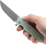 Tenable Knives Anomaly Linerlock Jade G10 Folding Nitro-V Pocket Knife 2038A4