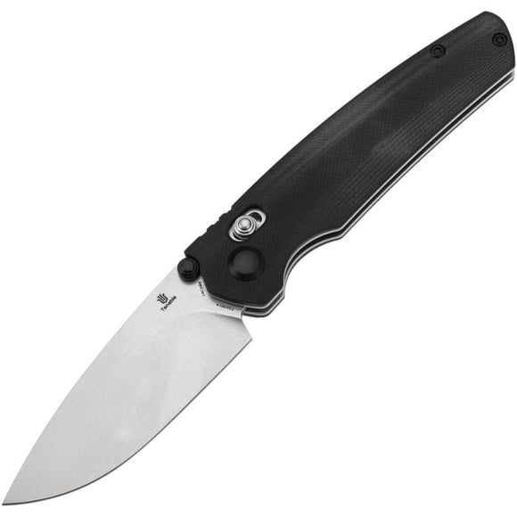Tenable Knives Raven Crossbar Lock Black G10 Folding 14C28N Pocket Knife 2109V4