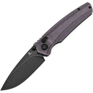 Tenable Knives Raven Crossbar Lock Purple Micarta Folding 14C28N Pocket Knife 2109V7