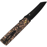 Kansept Knives Higonokami Linerlock Copper Foil Carbon Fiber Folding 154CM Pocket Knife 2135A2