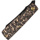 Kansept Knives Higonokami Linerlock Copper Foil Carbon Fiber Folding 154CM Pocket Knife 2135A2