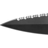 TB Outdoor Protecteur Tactical Black PA6 MOX Steel Fixed Blade Knife 002