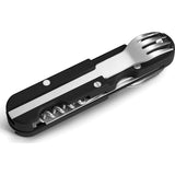 TB Outdoor French Army Camp Black ABS Folding Stainless Pocket Knife 092